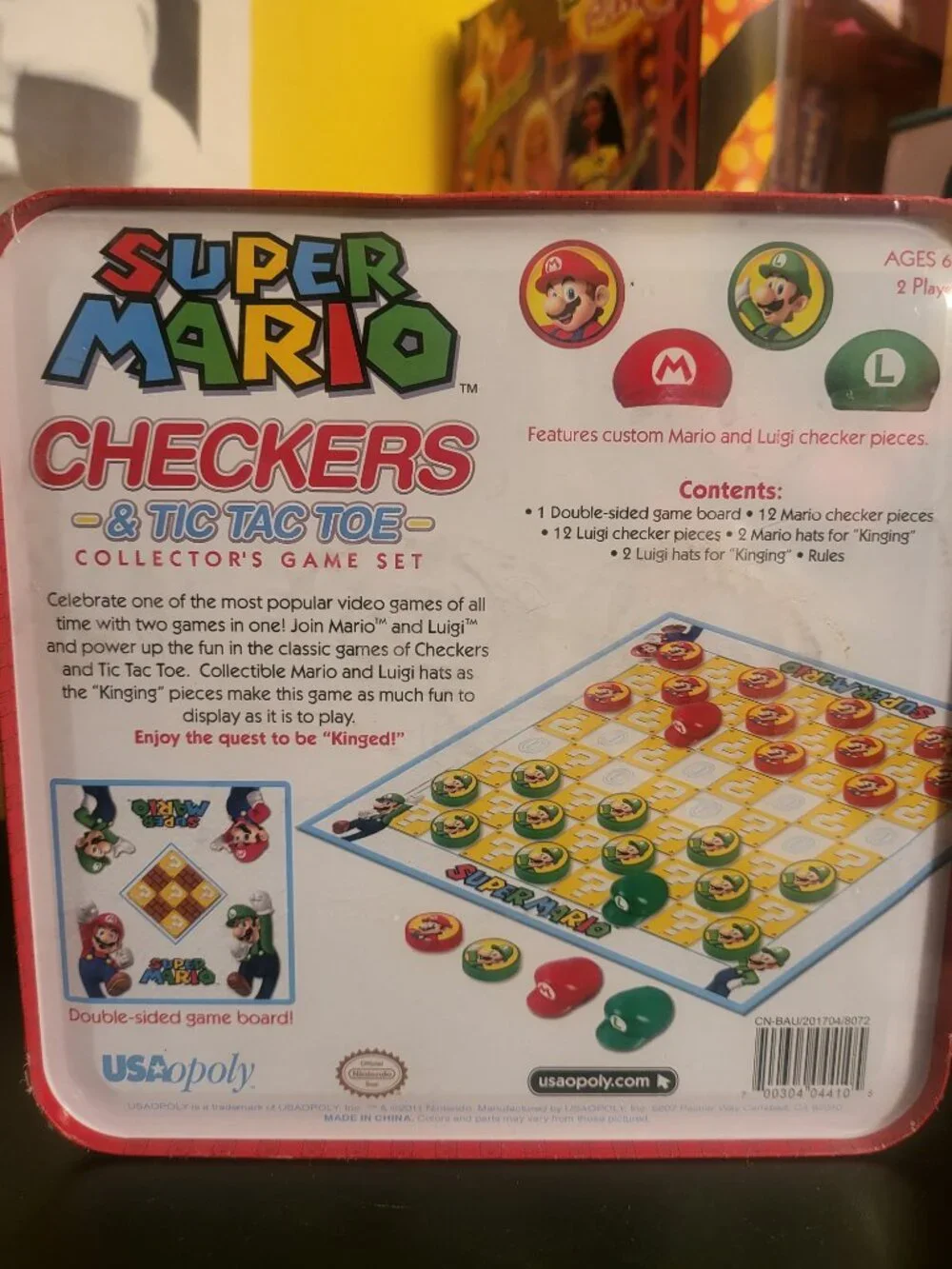 Mario Checkers game